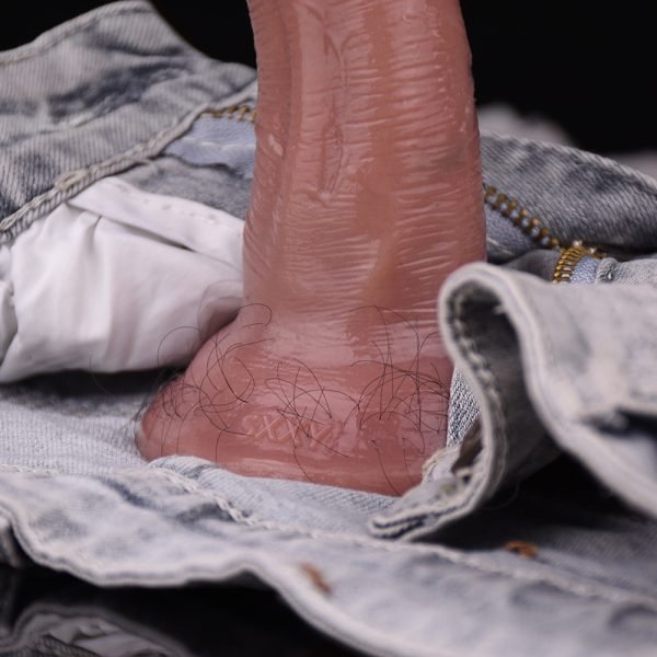 Realistischer Flesh Dildo Analplug – Solo-Masturbationsspielzeug für girl masturbating – Bild 5