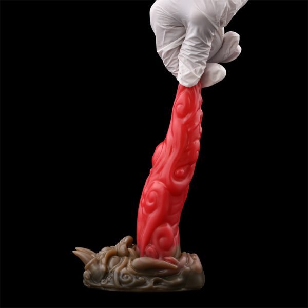 Fantasy Bad Zunge Anal Dildo Butt Plug – Roter Silikon Saugfuß Sexspielzeug für Frauen – Bild 9