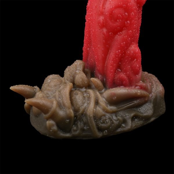 Fantasy Bad Zunge Anal Dildo Butt Plug – Roter Silikon Saugfuß Sexspielzeug für Frauen – Bild 13