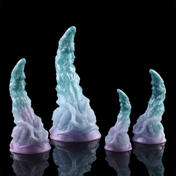 Fantasy Silikon Strap-On Dildos – Blaue Tentakel Saugnapf Butt Plug für Frauen Sexspielzeuge