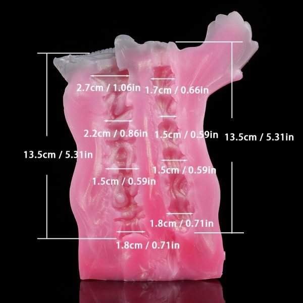 Wolf Sister Silikon-Muschi Lecken Taschenmuschi – Fantasievolle Texturen Blowjob für Männer – Bild 6