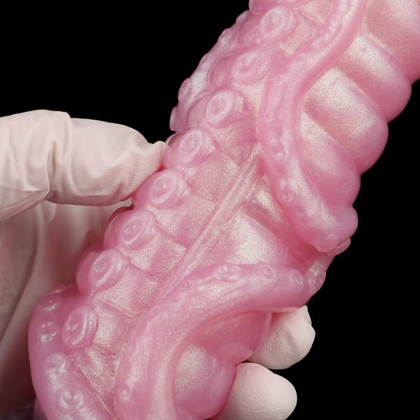 Fantasy Ovipositor Tentakel Dildo Anal Plug – Pinke Silikon-Dildo für Vagina Masturbation – Bild 6