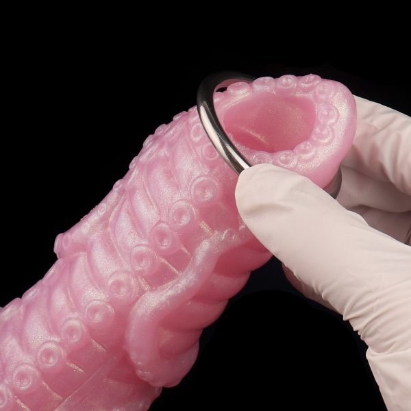 Fantasy Ovipositor Tentakel Dildo Anal Plug – Pinke Silikon-Dildo für Vagina Masturbation – Bild 8