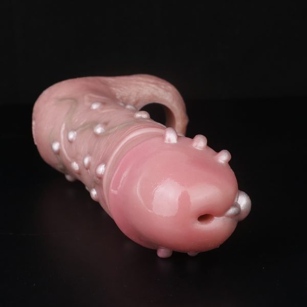 Perlenstrukturierter Silikon-Micropenis – Stimulations-Penisbruch-Erweiterung für Männer – Bild 9