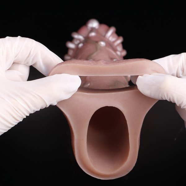 Perlenstrukturierter Silikon-Micropenis – Stimulations-Penisbruch-Erweiterung für Männer – Bild 2