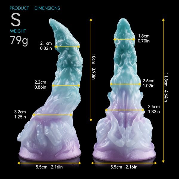 Fantasy Silikon Strap-On Dildos – Blaue Tentakel Saugnapf Butt Plug für Frauen Sexspielzeuge – Bild 12