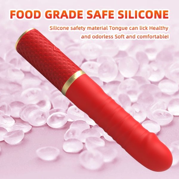 Thrusting Dildo Fickmaschine – Handheld Blowjob Vibrator mit Saugfuß – Bild 6