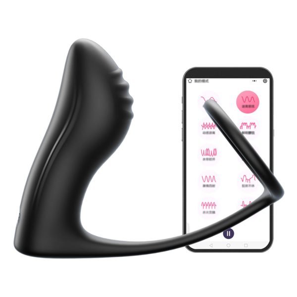 Cockring & Analplug Vibratoren Prostata Massage – Schwarze Silikon-Sextoys für Männer – Bild 5