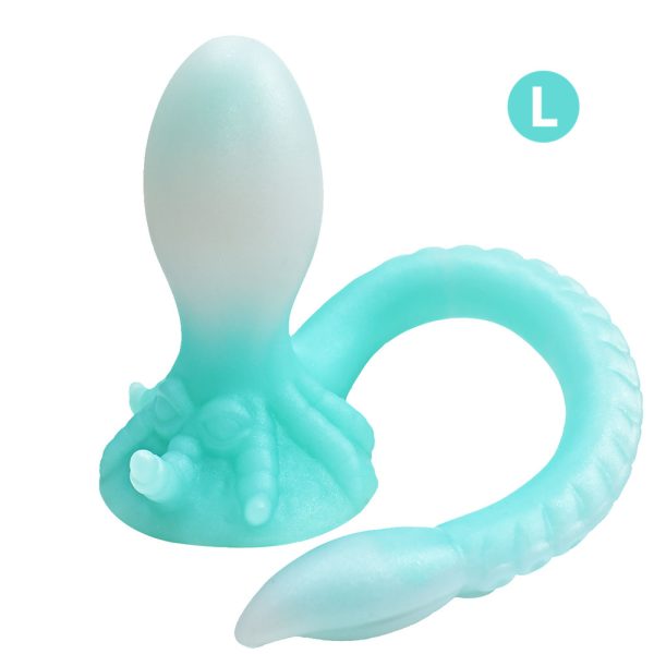 Leuchtender Tentakel Fantasy Analplug – Duale Stimulation für Vaginale Masturbation & Weibliche Lustspielzeuge – Bild 2