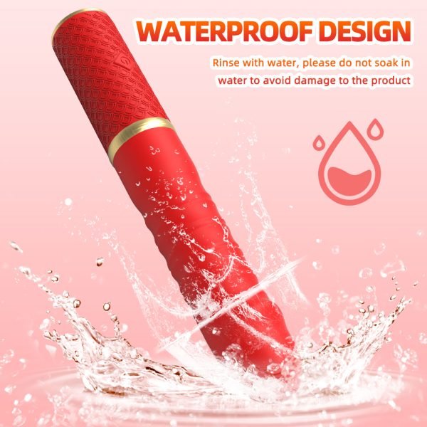 Thrusting Dildo Fickmaschine – Handheld Blowjob Vibrator mit Saugfuß – Bild 10