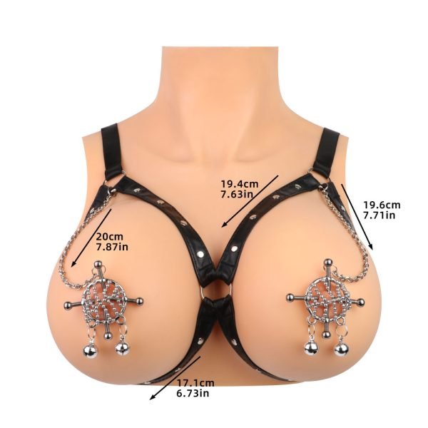 Metallglocken Nippelpiercings Bondage Kit – Extreme Fesselungen Zwangsorgasmus Sexspielzeuge – Bild 3