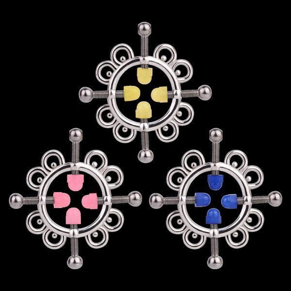 Schneeflocken Nippelpiercings Bondage Kit – Metallene Extreme Fesselungen für Frauen BDSM Spielzeuge – Bild 6