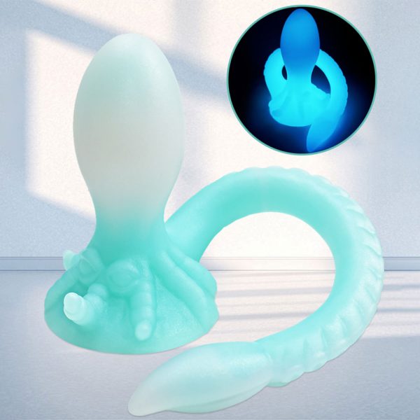 Leuchtender Tentakel Fantasy Analplug – Duale Stimulation für Vaginale Masturbation & Weibliche Lustspielzeuge – Bild 12