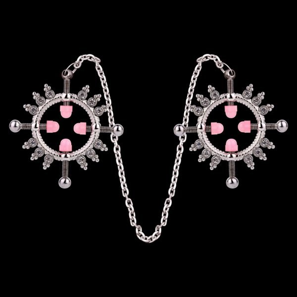 Metall Nippelpiercings Kinky Sexspielzeuge – Luxuriöse BDSM Fesselungen für Frauen – Bild 8