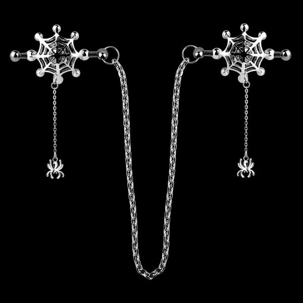 Spider Web Erect Nipple Clamps Sex Toys – Extreme BDSM Strap On für Frauen – Bild 12