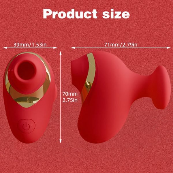 Niple Suckers Klitoris Vibrator – Roter Multi-Frequenz Masturbator für Frauen – Bild 5