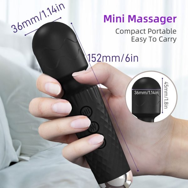Wasserdichter Magic Wand Vibrator – Diamantförmiger Klitorisstimulator Sexspielzeug für Frauen – Bild 2