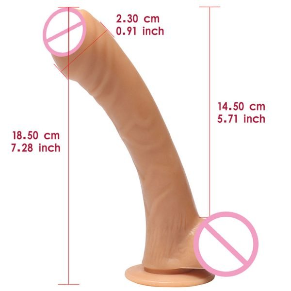 Silikon Saugnapf-Dildo – Realistische Masturbation für Frauen (Vaginal & Anal) – Bild 2
