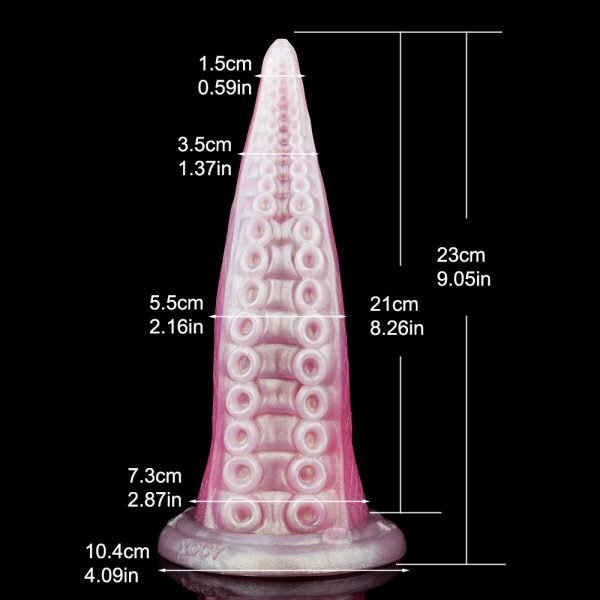 Fantasy Tentakel Anal Dildo mit Saugfuß – Silikon Butt Plug Sexspielzeug für Frauen – Bild 10