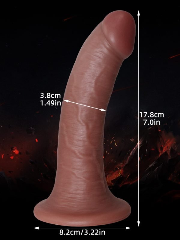 Realistische Saugnapf Dildos – Ebenholz Silikon Strapless Strap-on Anal Sexspielzeug – Bild 3