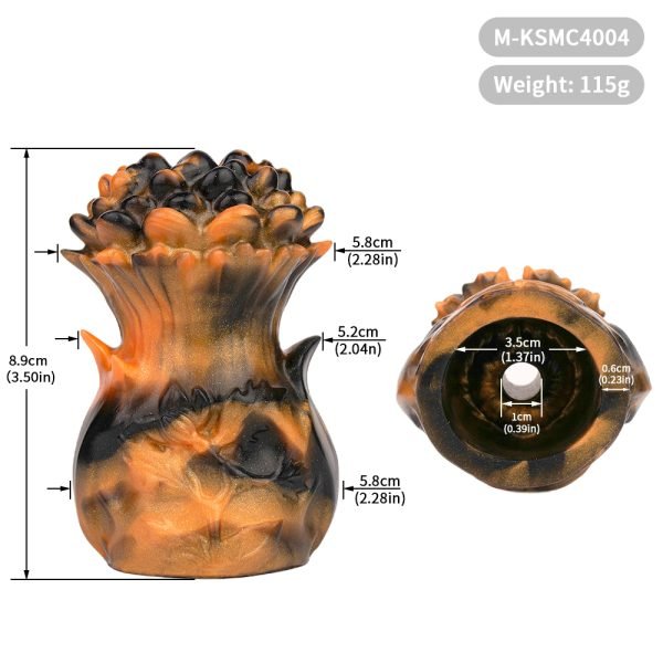 Vertical Mouth Knebel Bondage Kit – Forced Orgasm Silikon Frauen Sexspielzeug – Bild 9