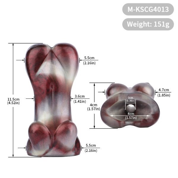 Horizontale Bondage Mundknebel – Extreme Fesselungen Silikon Nackte-Form BDSM Spielzeuge – Bild 3