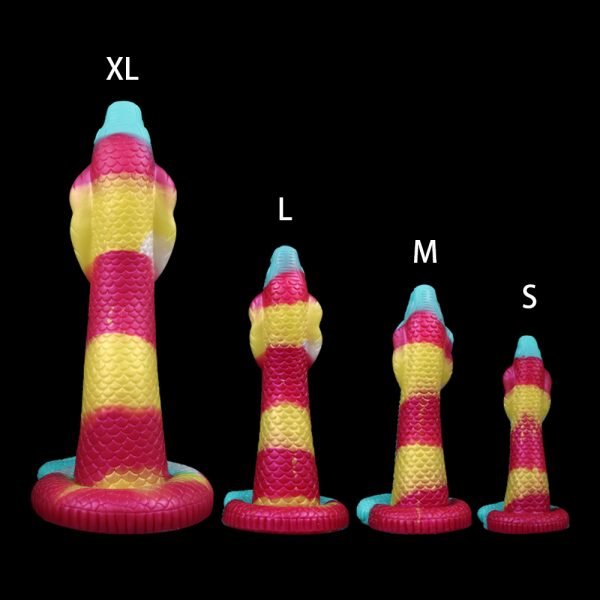 Riesige Fantasy Bad Dragon Dildos – Regenbogen Silikon Saugnapf Anal Sexspielzeuge – Bild 8