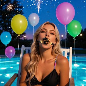 Rose Fantasy Dildo Knebel – BDSM Fesselungen Silikon Kinky Sexspielzeug