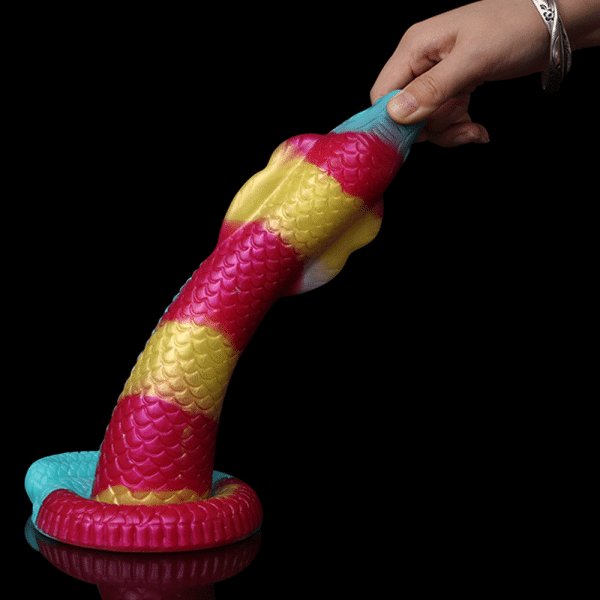 Riesige Fantasy Bad Dragon Dildos – Regenbogen Silikon Saugnapf Anal Sexspielzeuge – Bild 7