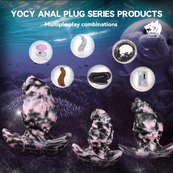 Anker-inspirierter Anal Butt Plug Vibrator – Strap-On Fantasy Silikon Dildo Kinky Sexspielzeug – Bild 11