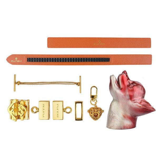 Fuchs-Bondage-Mundknebel – Blutroter Silikon-Knebel für BDSM und weibliche Lustspiele – Bild 9