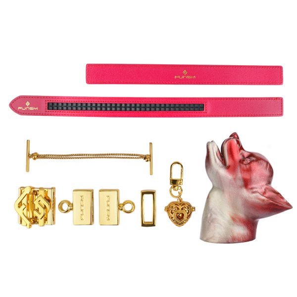 Fuchs-Bondage-Mundknebel – Blutroter Silikon-Knebel für BDSM und weibliche Lustspiele – Bild 10