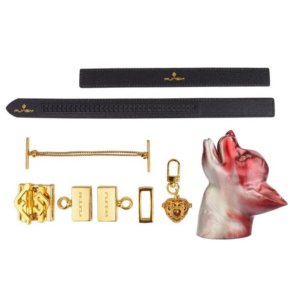 Fuchs-Bondage-Mundknebel – Blutroter Silikon-Knebel für BDSM und weibliche Lustspiele – Bild 11