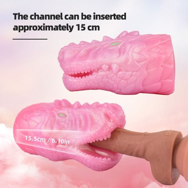 Drachenkopf Fantasy Taschenmuschi – Silikon-Muschi Lecken Blowjob für Männer – Bild 9