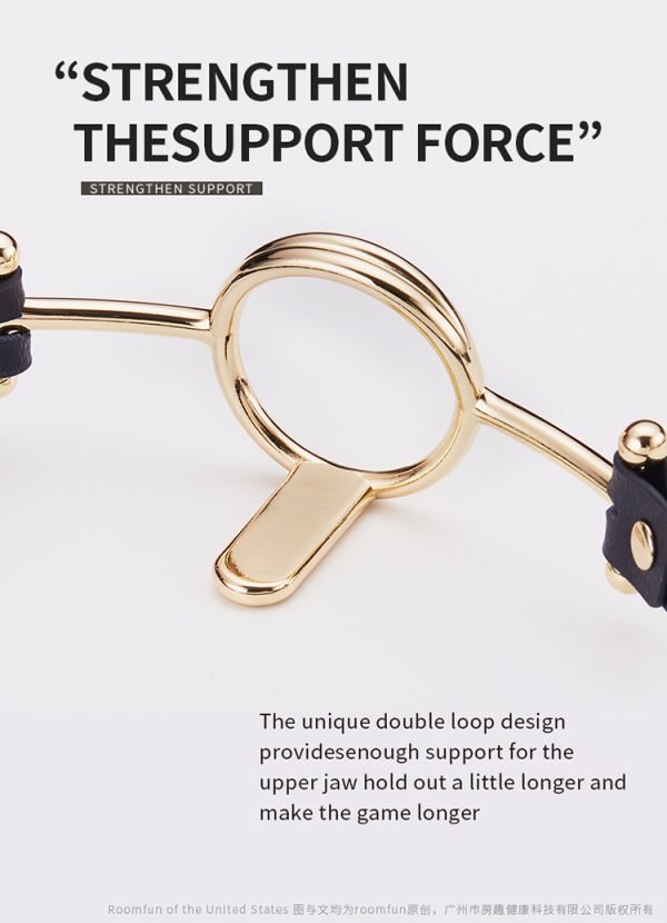 Zungen-Drückender Mundknebel – Extreme Fesselung Bondage Leder Sexspielzeuge für Frauen – Bild 8