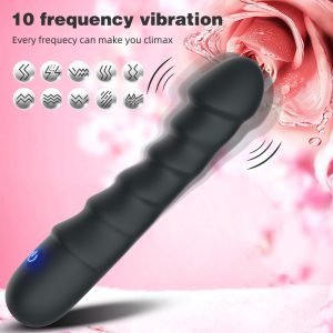 Thrusting Dildo Magic Wand – Magnetisches Aufladen Vibrations-Silikon Anal Sexspielzeug für Frauen
