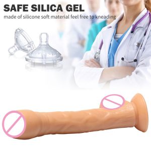 Silikon Saugnapf-Dildo – Realistische Masturbation für Frauen (Vaginal & Anal)