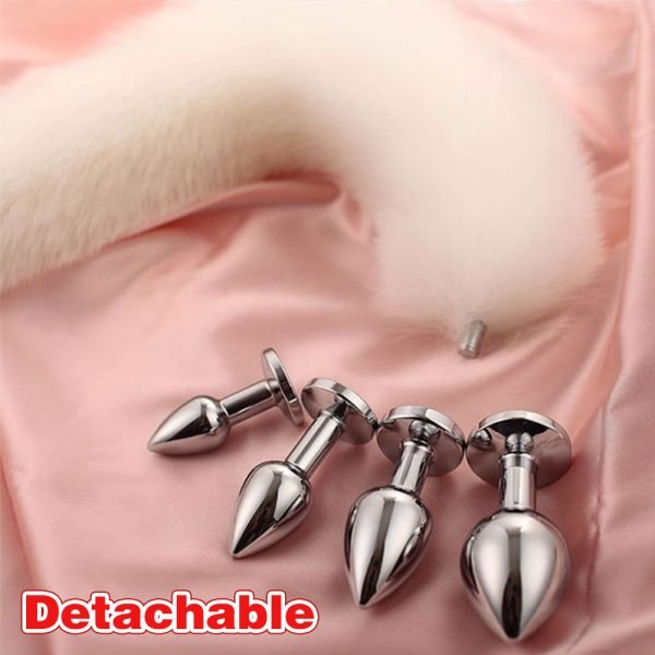 Abnehmbares Fox Analplug Bondage Kit – Extreme Restraints Edelstahl Kinky Sex Spielzeuge – Bild 3