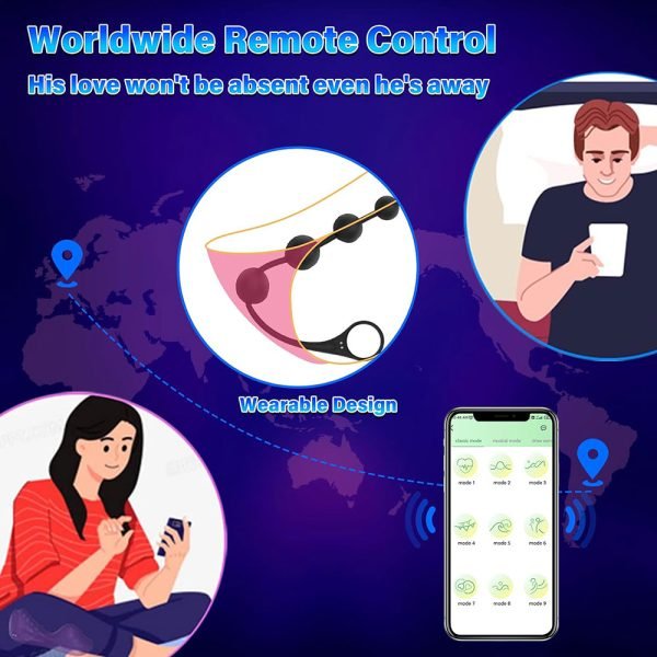 Analplug mit Perlen – App-gesteuerter Vibrator Sexspielzeug für Männer & Frauen – Bild 3