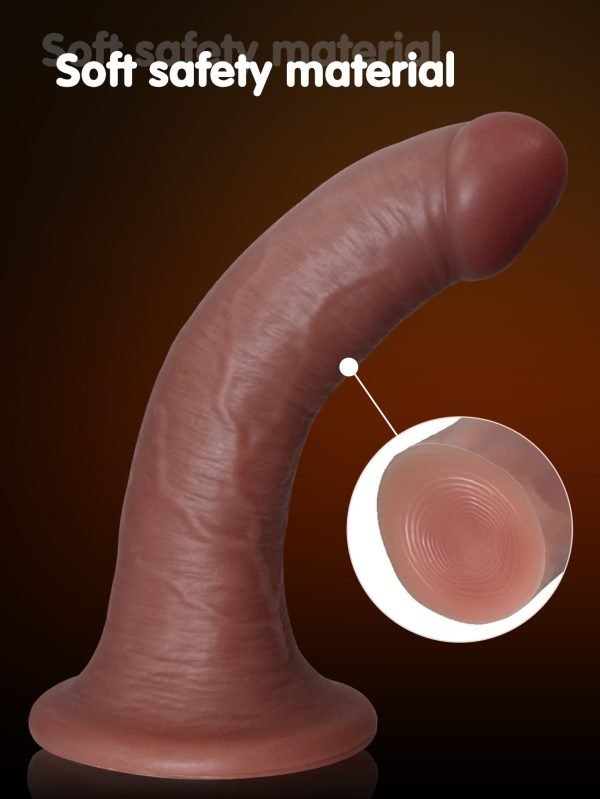 Realistische Saugnapf Dildos – Ebenholz Silikon Strapless Strap-on Anal Sexspielzeug – Bild 7