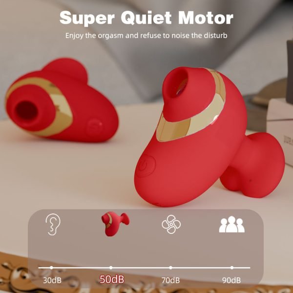 Niple Suckers Klitoris Vibrator – Roter Multi-Frequenz Masturbator für Frauen – Bild 9