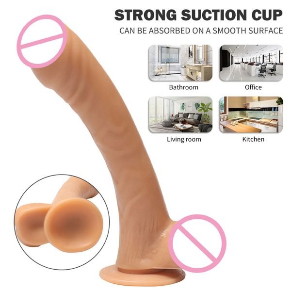 Silikon Saugnapf-Dildo – Realistische Masturbation für Frauen (Vaginal & Anal) – Bild 6