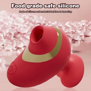 Niple Suckers Klitoris Vibrator – Roter Multi-Frequenz Masturbator für Frauen