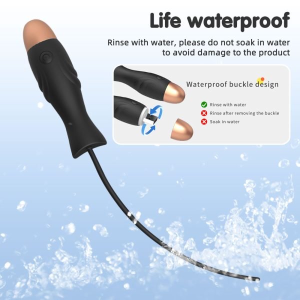 Vibrator Prostata Massage Sounding Stäbe – Penis Masturbation Silikon Sexspielzeug für Männer Gay – Bild 8