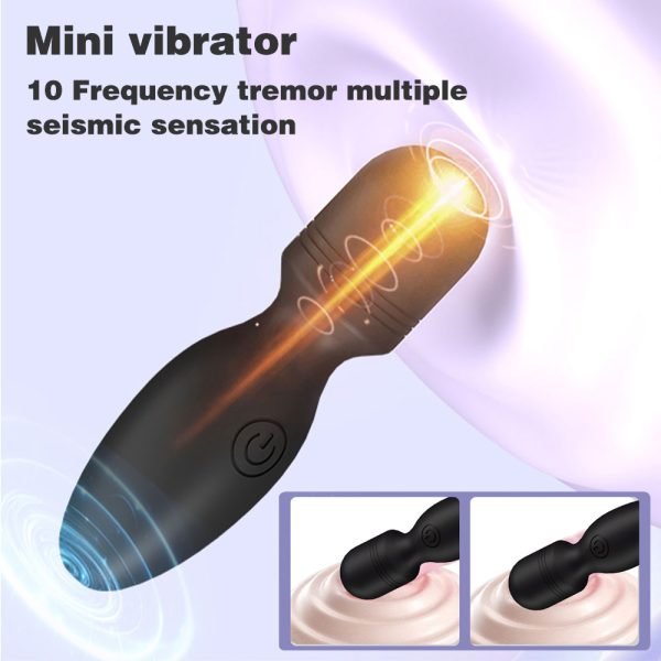 Wasserdichter Magic Wand Vibrator – Mini Clit Massage Blowjob für Frauen – Bild 8