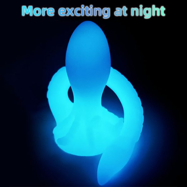 Leuchtender Tentakel Fantasy Analplug – Duale Stimulation für Vaginale Masturbation & Weibliche Lustspielzeuge – Bild 9