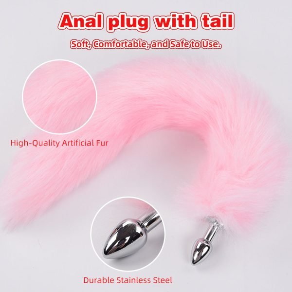 Abnehmbares Fox Analplug Bondage Kit – Extreme Restraints Edelstahl Kinky Sex Spielzeuge – Bild 7