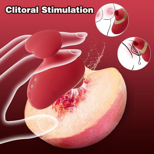 Niple Suckers Klitoris Vibrator – Roter Multi-Frequenz Masturbator für Frauen – Bild 11