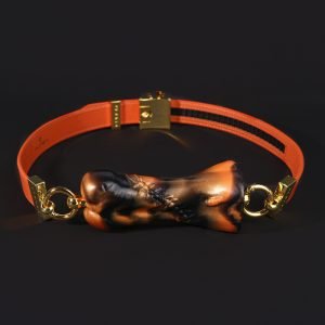 Knochenförmiger Knebel für Oralsex – Zwangsorgasmus Silikon BDSM Bondage Kit