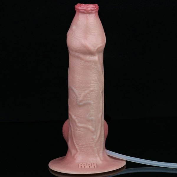 Realistisches Silikon-Squirting-Dildo – Fantasie Strap-On Anal Sexspielzeug für Frauen – Bild 3